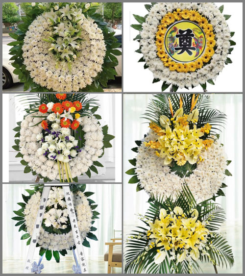 山东济宁汶上县郭仓镇孙场村花圈速递